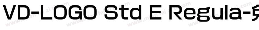 VD-LOGO Std E Regula字体转换